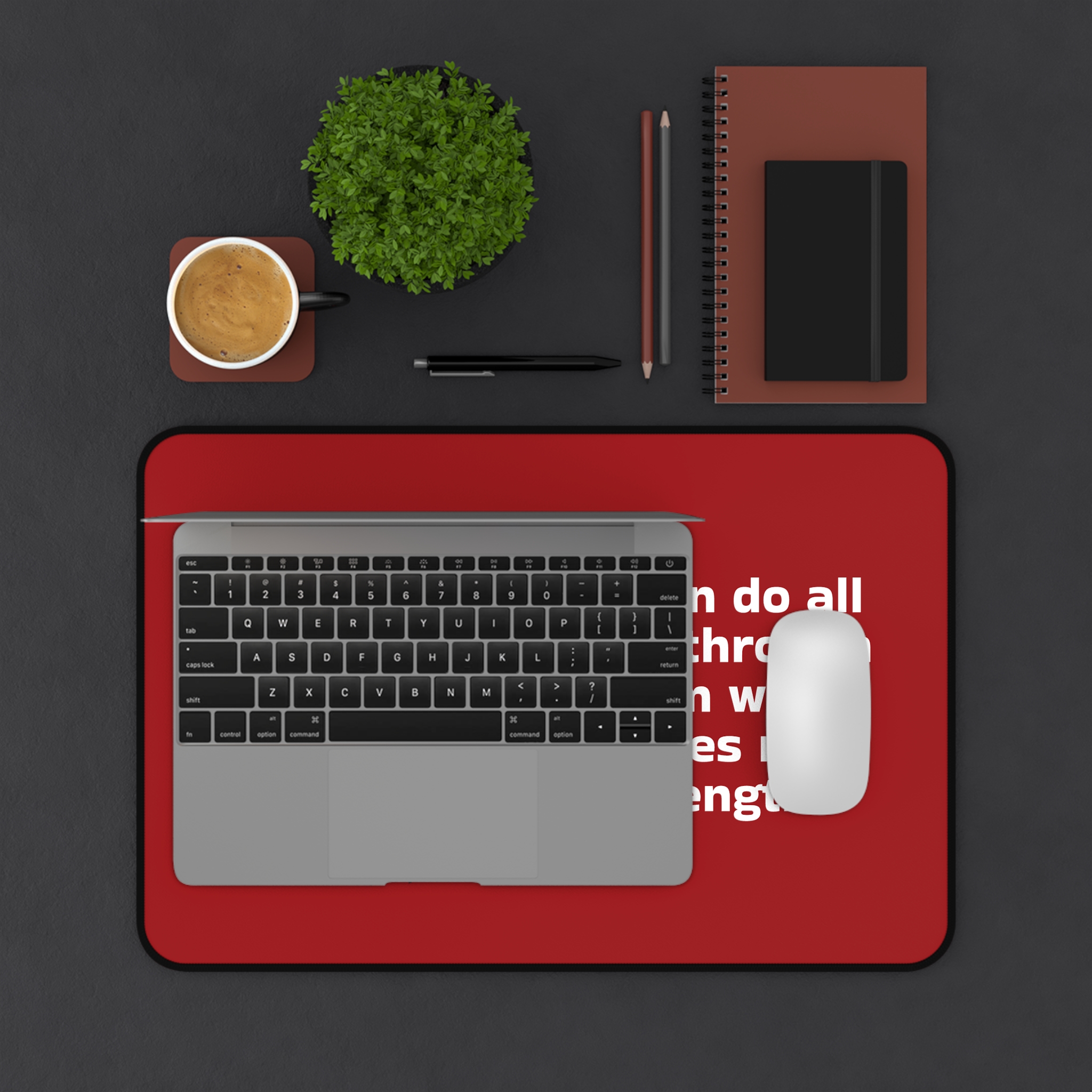 Philippians 4:13 Desk Mat - Image 3