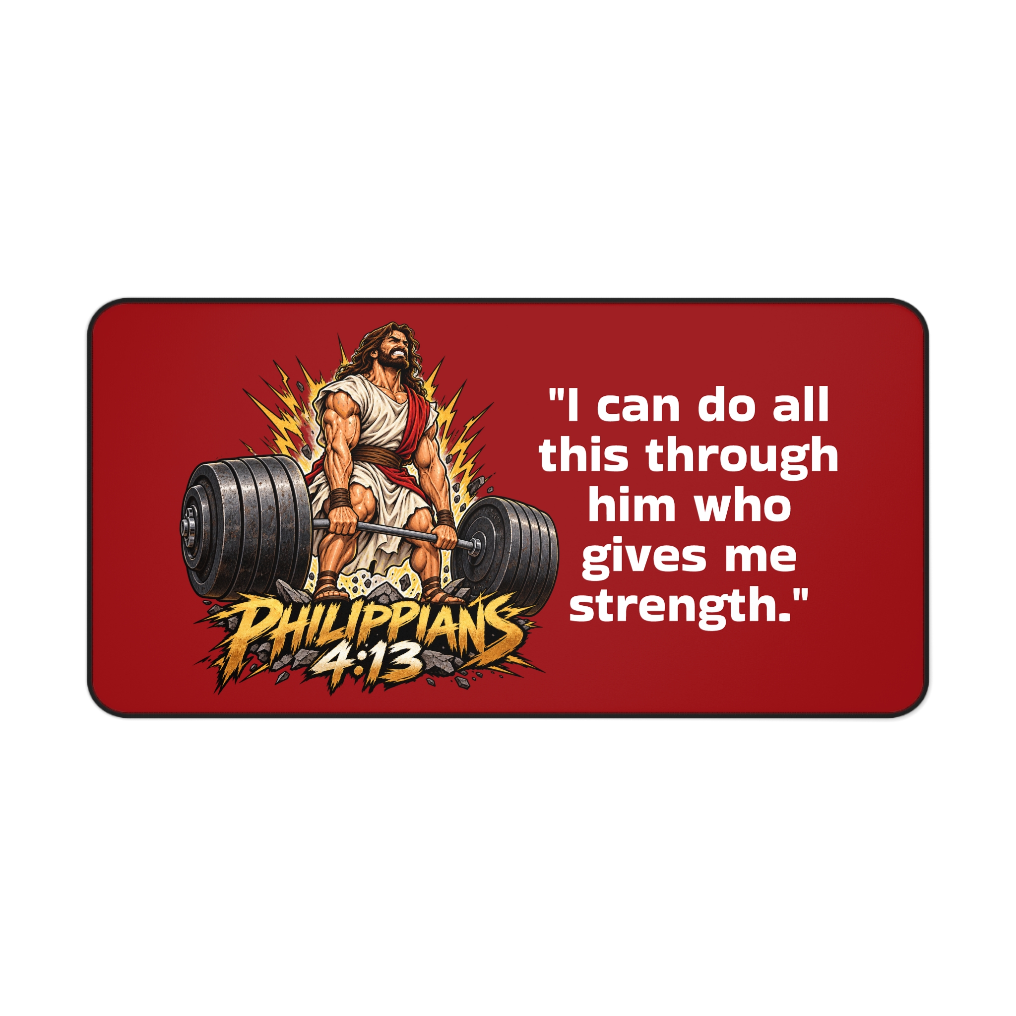 Philippians 4:13 Desk Mat - Image 8