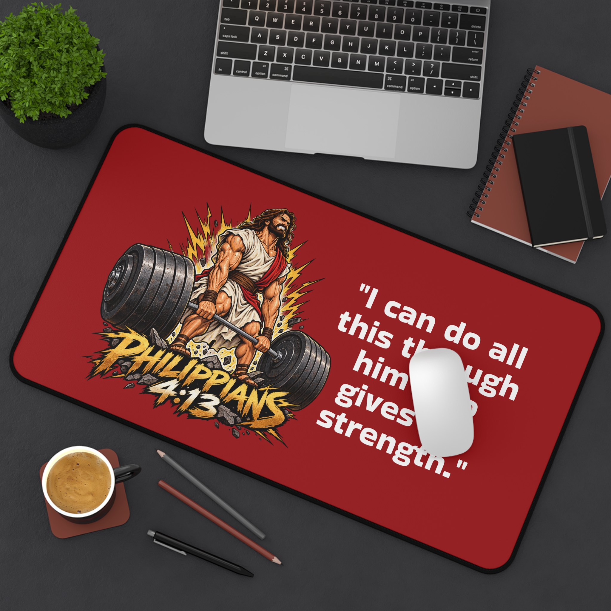 Philippians 4:13 Desk Mat - Image 7