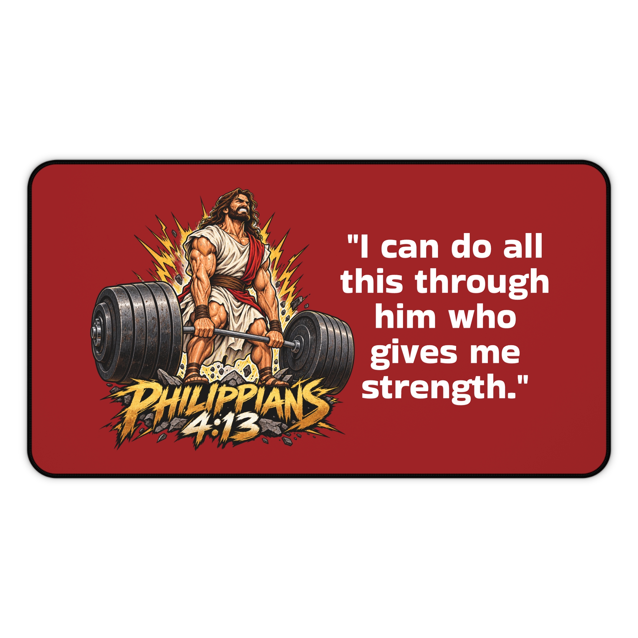 Philippians 4:13 Desk Mat - Image 4