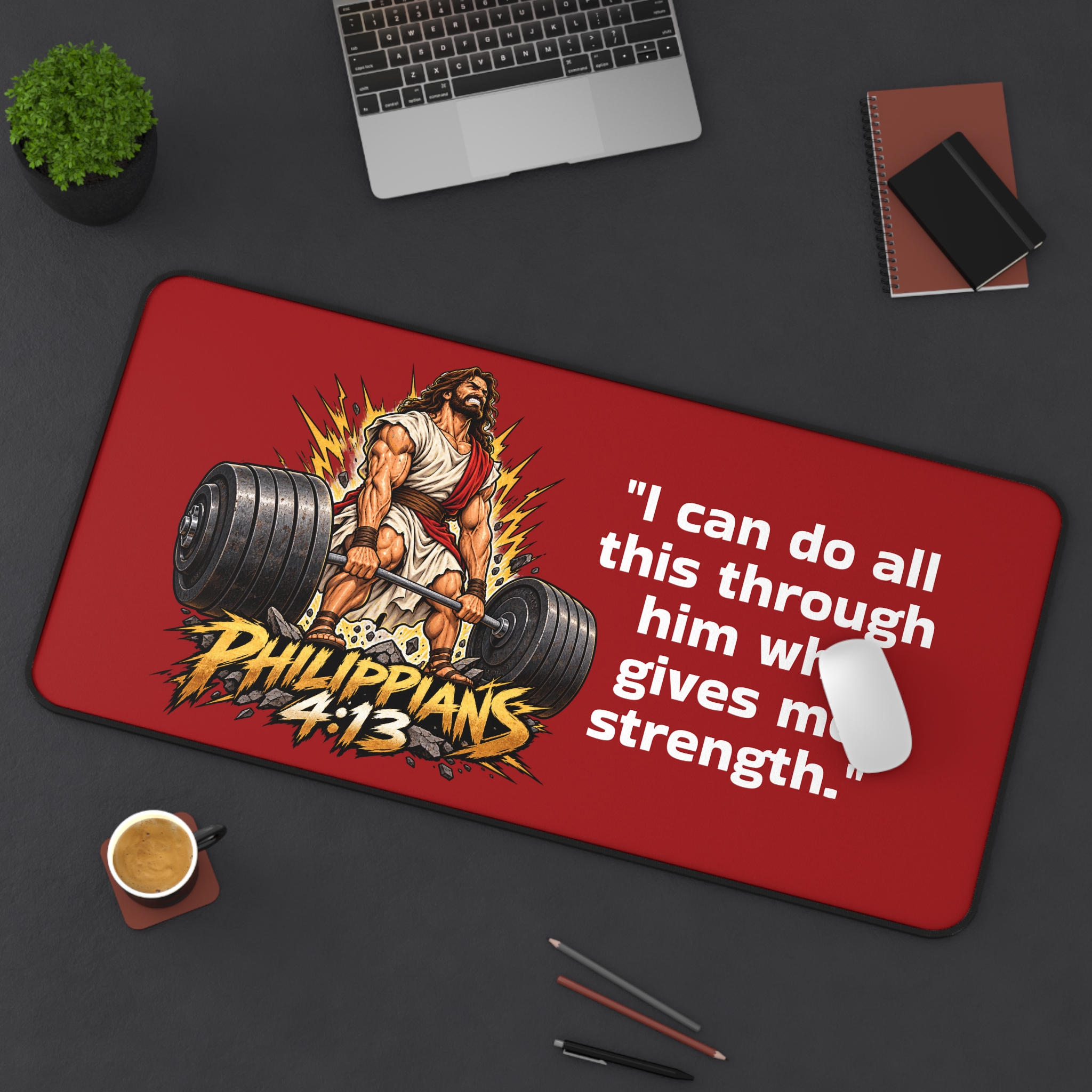 Philippians 4:13 Desk Mat - Image 11