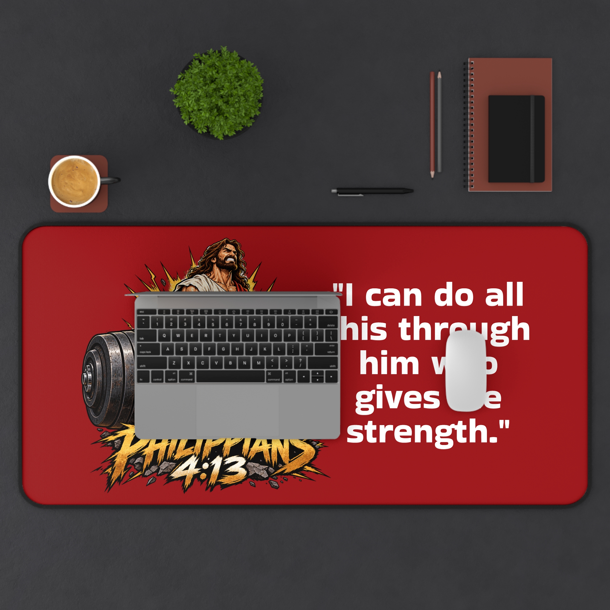 Philippians 4:13 Desk Mat - Image 10