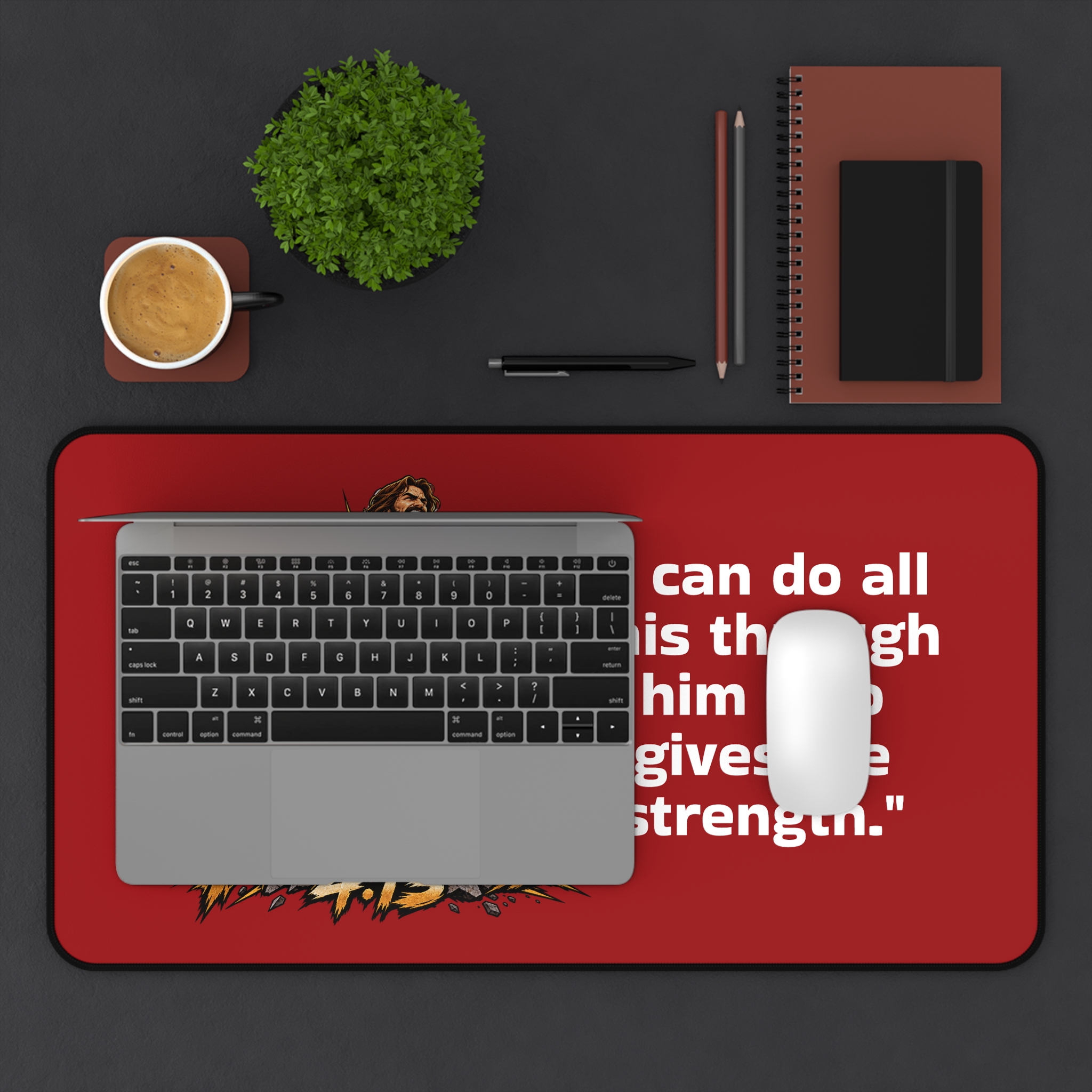 Philippians 4:13 Desk Mat - Image 6
