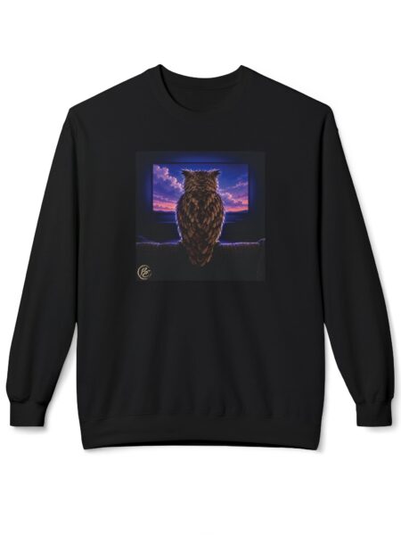 Night Owl Graphic Crewneck Sweatshirt