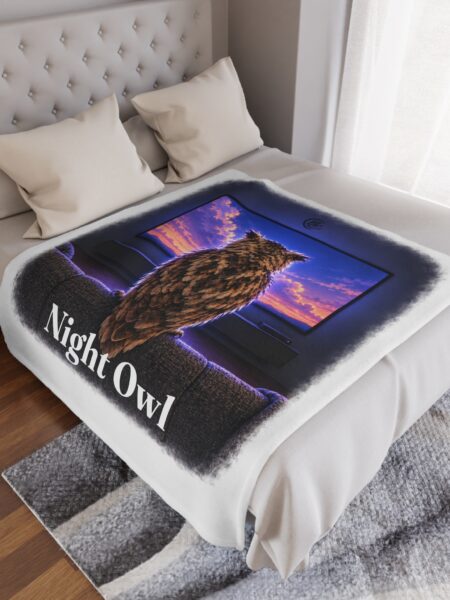 Night Owl Minky Blanket